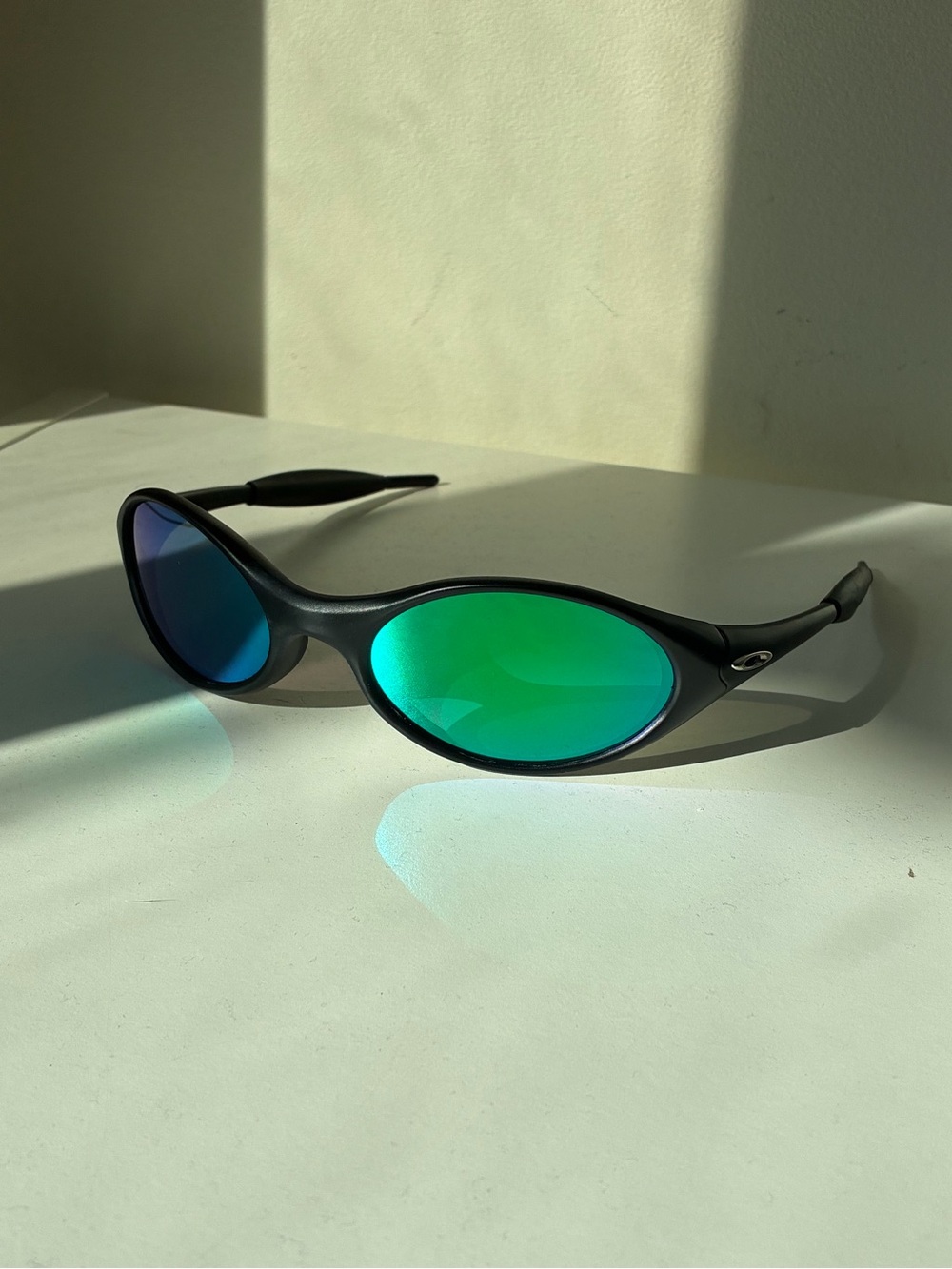Oakley Green Eye Jacket Vintage Y2K Style Sunglasses